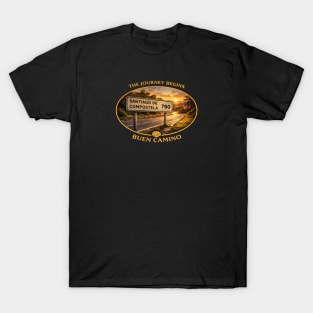 Camino de Santiago Shirt | The Journey Begins Buen Camino | Roncesvalles Start T-Shirt